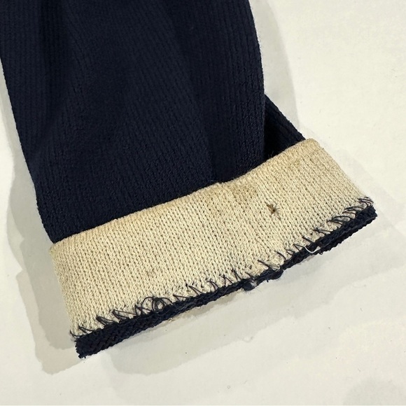 St John Evening Blue And Metallic Gold Embroidered Knit Sweater - Picture 13 of 16